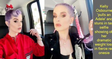 Kelly Osbourne 'pulls an Adele' and stuns in taxi selfie showing off her dramatic weight loss in fierce red onesie