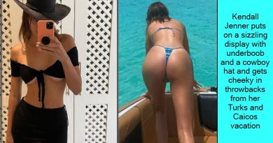 Kendall Jenner puts on a sizzling display with underboob and a cowboy hat and gets cheeky in throwbacks from her Turks and Caicos vacation