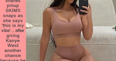 Kim Kardashian shares pinup SKIMS snaps as she says 'this is my vibe'... after giving Kanye West another chance because he made 'promises'