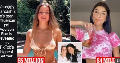 Kourtney Kardashian's teen influencer pal Addison Rae is revealed as TikTok's hi