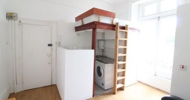 A north London studio flat with a washing machine and toilet underneath its cabin bed has shocked Twitter users after going up for rent at a whopping £754 a month