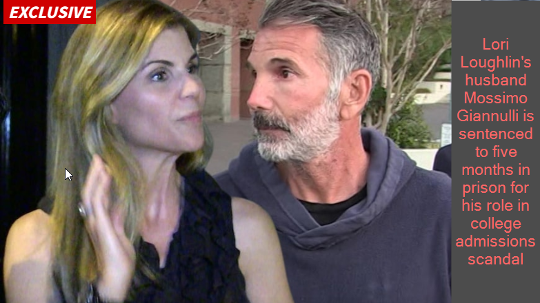 Lori Loughlin's husband Mossimo Giannulli is sentenced to five months in prison for his role in college admissions scandal