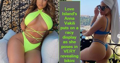 Love Island's Anna Vakili puts on a racy display as she poses in VERY revealing bikini