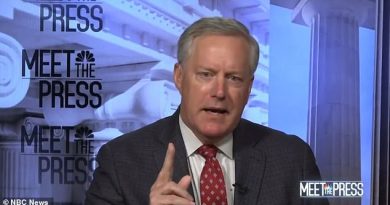 White House Chief of Staff Mark Meadows said Sunday House Speaker Nancy Pelosi would