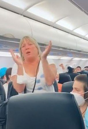 The woman, dubbed ‘Karen’ online, was removed from the Spirit Airlines flight by airport police alongside her daughter, now known as ‘Karenette’