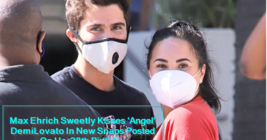 Max Ehrich Sweetly Kisses ‘Angel’ DemiLovato In New Snaps Posted On Her28th Birthday
