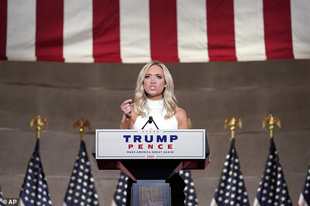 White House press secretary Kayleigh McEnany said Wednesday night at the Republican National Convention that President Donald Trump