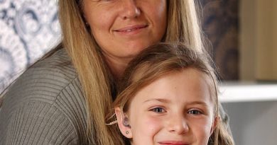 Julie Muller, 41, and her daughter Sadie-Grace, eight, pictured, were stopped by a worker at the entrance of a Cotswold Outdoor shop in Newcastle who asked where her masks was