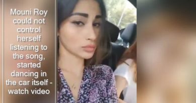 Mouni Roy could not control herself listening to the song, started dancing in the car itself - watch video