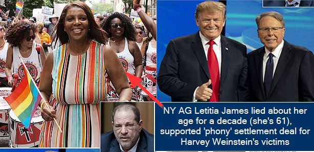 NY AG Letitia James lied about her age for a decade (she's 61), supported 'phony' settlement deal for Harvey Weinstein's victims