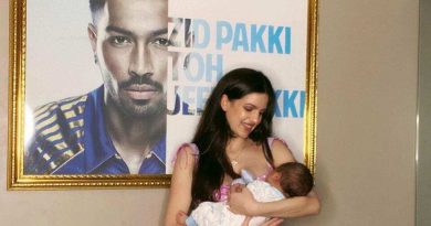 Natasa Stankovic shared a cute photo as her son, Agastya, turned one month old.