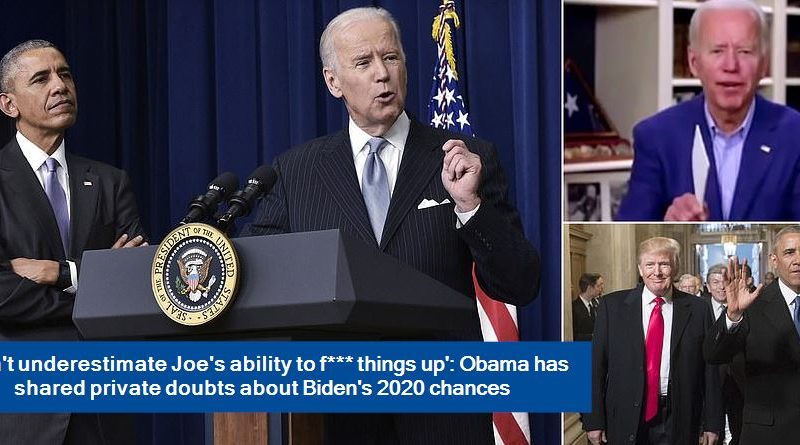 Obama has shared private doubts about Biden's 2020 chances