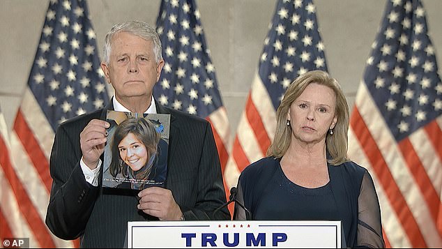 Carl and Marsha Mueller on Thursday praised President Trump for taking action against their daughter