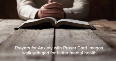 Prayers for Anxiety with Prayer Card Images, walk with god for better mental health