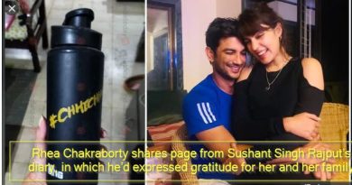 Rhea Chakraborty shares page from Sushant Singh Rajput’s diary, in which he’d expressed gratitude for her and her family