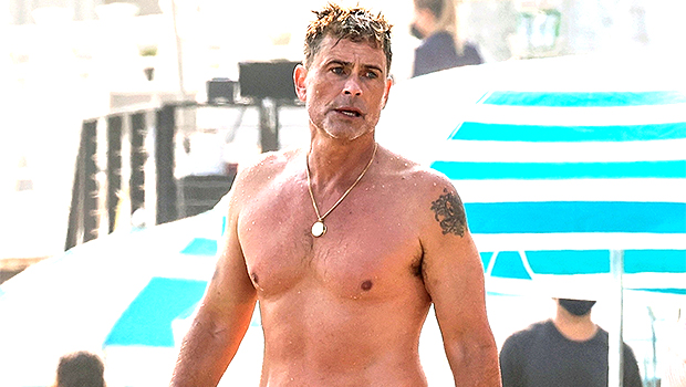 Rob Lowe, 56, Looks Buff While Going Shirtless During A Beach Day – See Pic