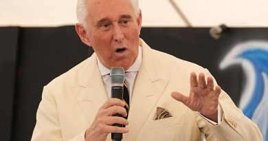 Roger Stone described the impending 2020 presidential election between Trump and Joe Biden as a struggle between ‘good and evil’ and the ‘godly and ungodly’ during a speech a Tennessee church on Sunday
