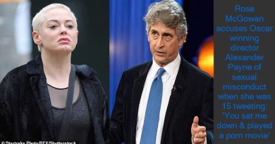 Rose McGowan accuses Oscar winning director Alexander Payne of sexual misconduct when she was 15 tweeting 'You sat me down & played a porn movie'