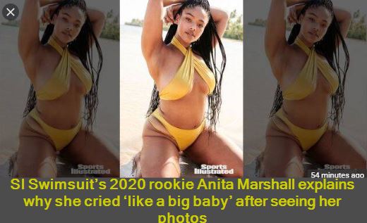 SI Swimsuit’s 2020 rookie Anita Marshall explains why she cried ‘like a big baby’ after seeing her photos