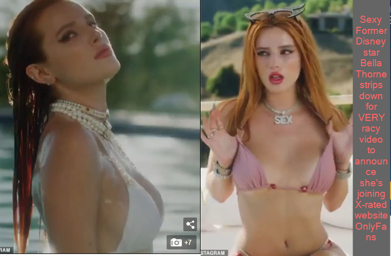 Sexy Former Disney Star Bella Thorne Strips Down For Very Racy Video To Announce She S Joining X