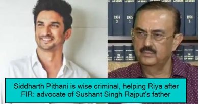 Siddharth Pithani is wise criminal, helping Riya after FIR - advocate of Sushant Singh Rajput's father
