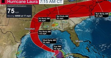 Tropical Storm Laura became a hurricane Tuesday shortly after entering the warm and deep waters of the Gulf of Mexico, gathering strength on a path to hit Louisiana and Texas as a major storm