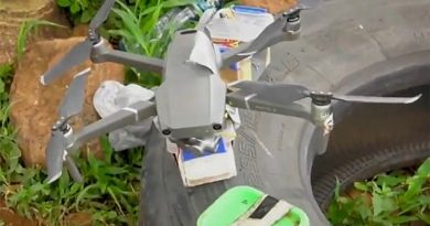 Mexican authorities discovered a dozen of quadcopter-style drones installed small explosives  (pictured) in an abandoned car in Michoacan on July 25