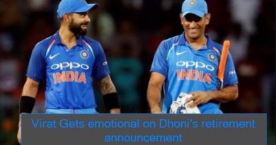 Virat Gets emotional on Dhoni's retirement announcement