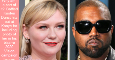 'Why am I a part of it Baffled Kirsten Dunst hits out at Kanye for including photo of her in his bizarre 2020 Vision campaign banner