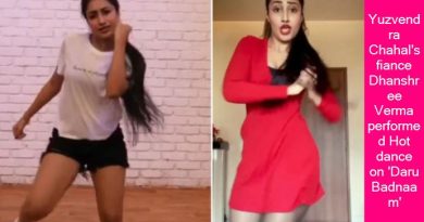 Yuzvendra Chahal's fiance Dhanshree Verma performed Hot dance on 'Daru Badnaam'