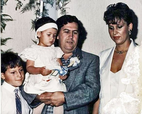 The drug baron married María Victoria Henao and had two children together, Juan Pablo and Manuela