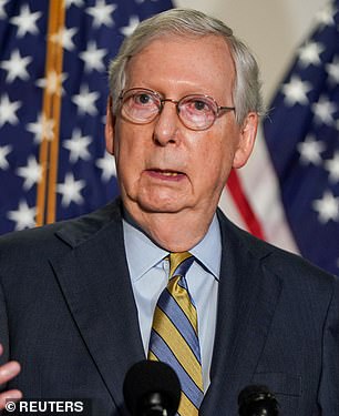 His mentor, Senate majority leader Mitch McConnell, was among the guests at the small wedding
