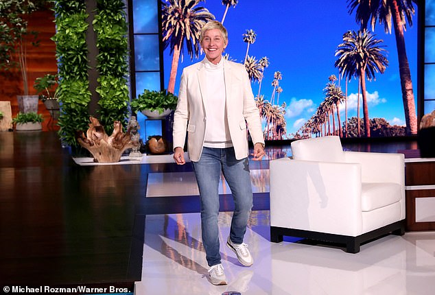 Gain: In the key demographic of those aged 25-54 however, The Ellen DeGeneres Show gained from a 0.9 from a 0.8 in 2019 - making it the show's strongest premiere in that demographic since the 2016-17 season
