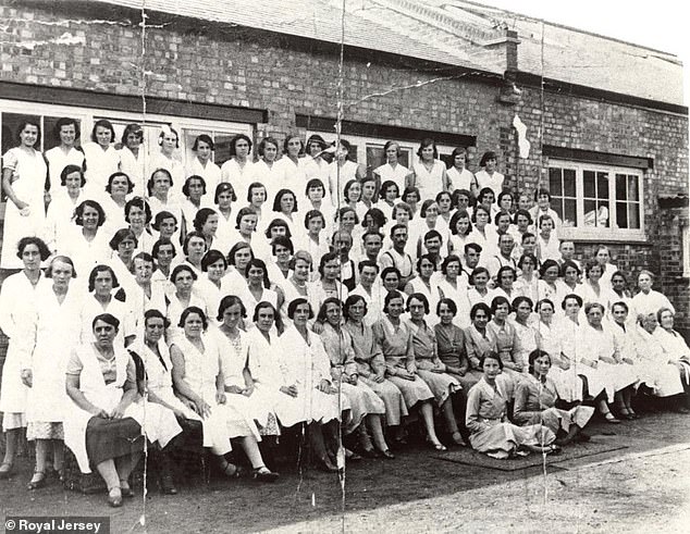 Dagenham-based Royal Jersey has operated as a laundry company since 1915. Its staff are pictured in 1933