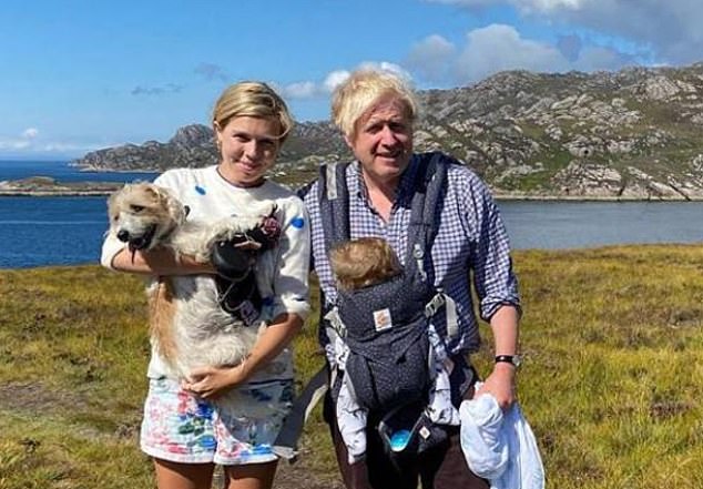 It was unfortunate timing that news of his apparent money troubles should emerge just as his fiancée Carrie Symonds was photographed enjoying a luxury break with their five-month-old son Wilfred