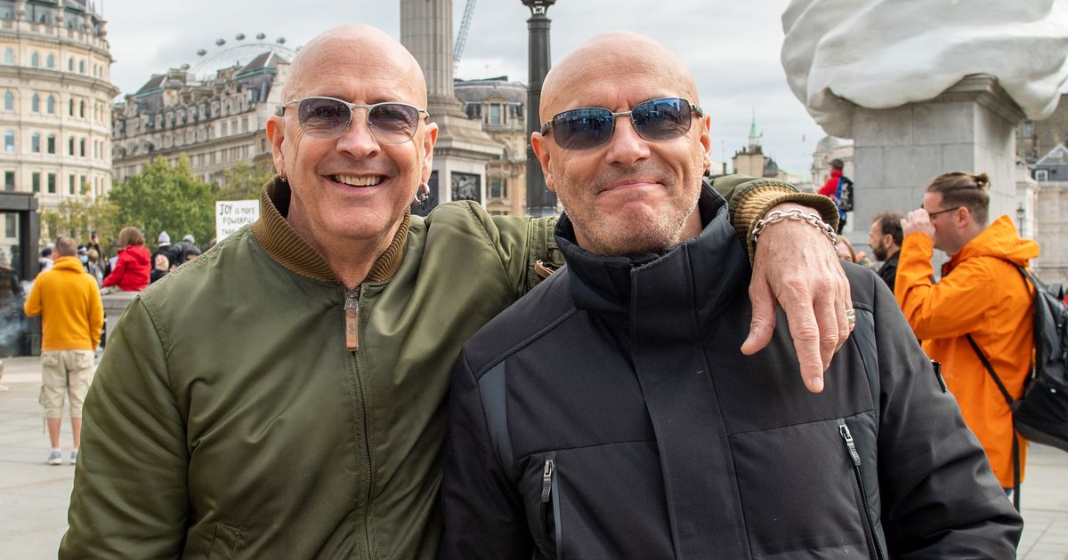 Right Said Fred ruthlessly trolled after joining anti-lockdown protest in London