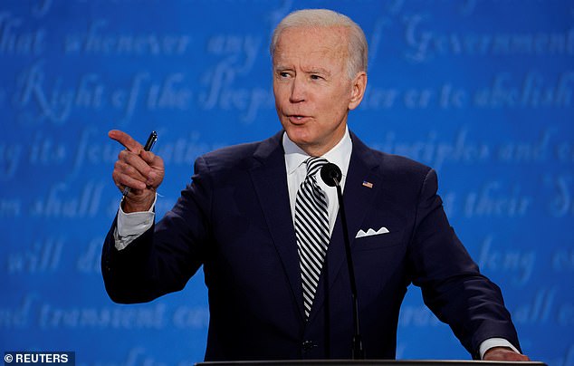 Democratic nominee Joe Biden challenged Trump to prove it by releasing his tax returns