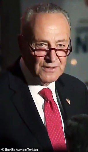Chuck Schumer is branded ‘hysterical’ after claiming Judge Barrett will ‘hurt every single American’