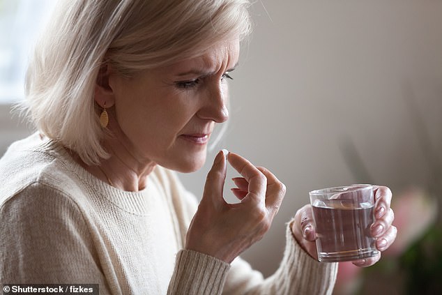 Around 16 per cent of over-65s are getting less than the recommended minimum daily intake of 270mg for women and 300mg for men, according to an analysis of data from Public Health England¿s ongoing National Diet and Nutrition Survey [File photo]
