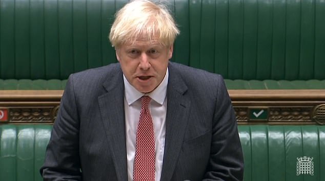 Boris Johnson today accused the EU of putting a
