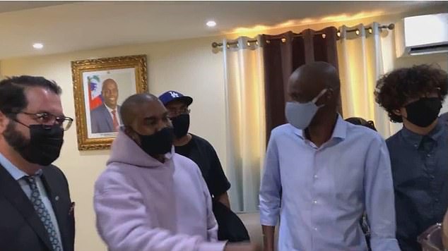 Kanye West lands in Haiti and meets president on a surprise visit