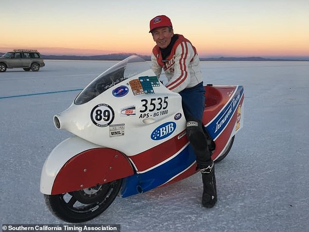 Ralph Hudson, who was severely injured in a crash while racing at the Bonneville Salt Flats in Wendover, Utah, on August 14, died on Sunday