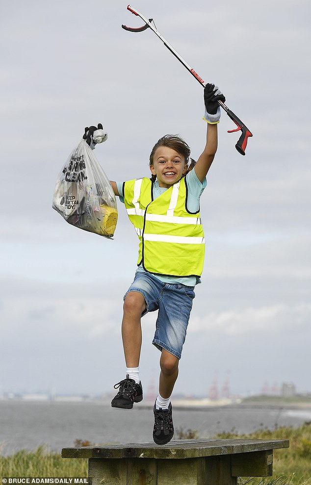 Pint-sized heroes leap into action in huge litter pick success 