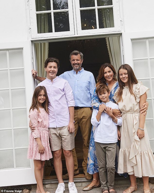 Princess Mary has shared candid snaps of her family from their summer holiday in Denmark, offering a glimpse at how the royal family spend their downtime (the family pictured)