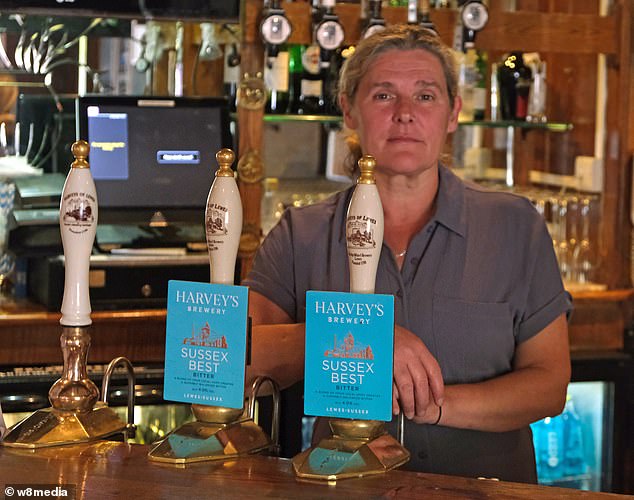Pub owner Tania Lawrence told MailOnline she has been forced to make seven staff redundant as footfall continues to plummet