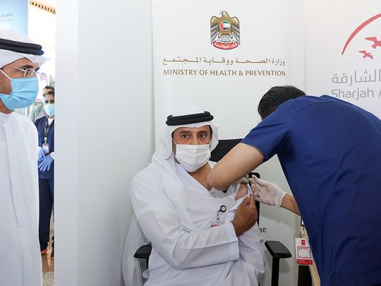 Sharjah airport frontliners receive COVID-19 vaccine