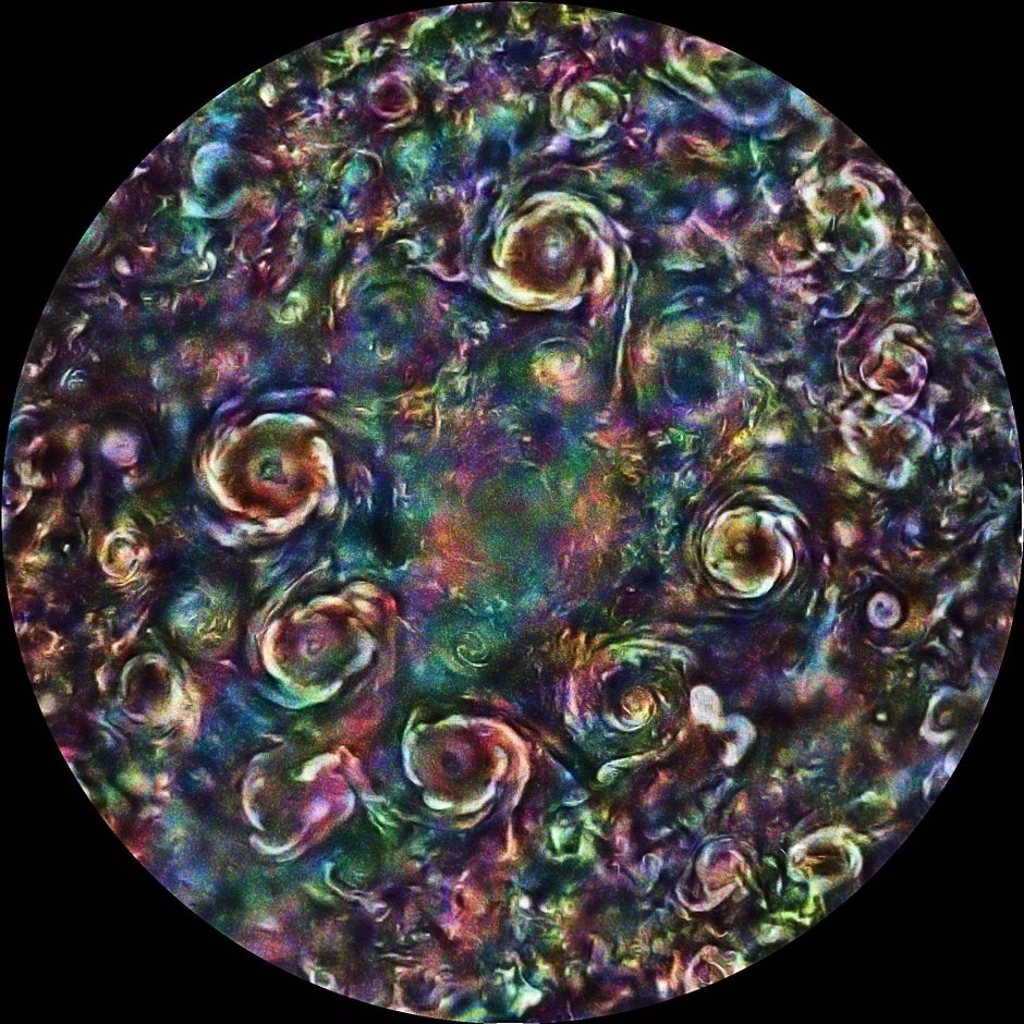 The Spectacular Image of “Colored Cyclones” at Jupiter’s North Pole | The NY Journal