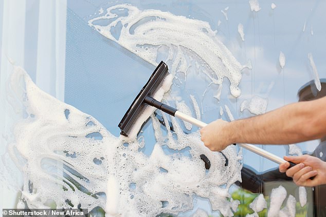 Top tips for cleaning windows include how to correctly position your  squeegee
