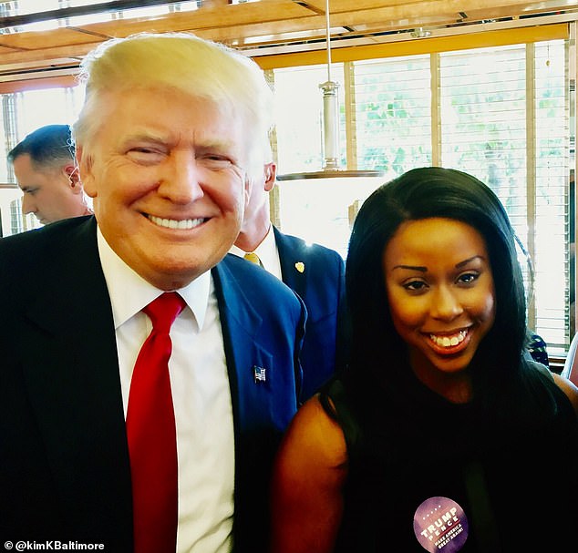 Donald Trump has instructed Baltimore to ¿be smart¿ by electing Kim Klacik (right) to Congress, insisting the city is currently the ¿worst in the nation¿ and asserted his belief that she can ¿fix it, and fast¿