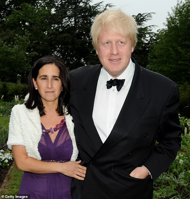 Boris's divorce from long-suffering QC wife Marina Wheeler (pictured left) pivoted on the finances. The marriage ended in a brief ten-minute hearing in the central family court in February